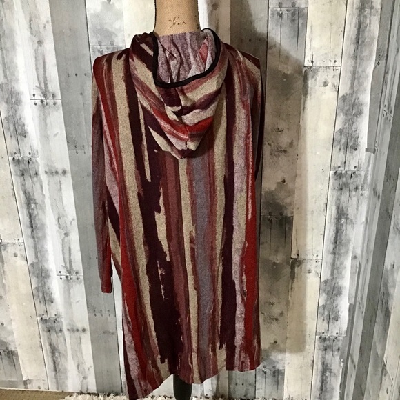 SJS Open Faced Cardigan, Multi Color, 1X - Picture 7 of 12